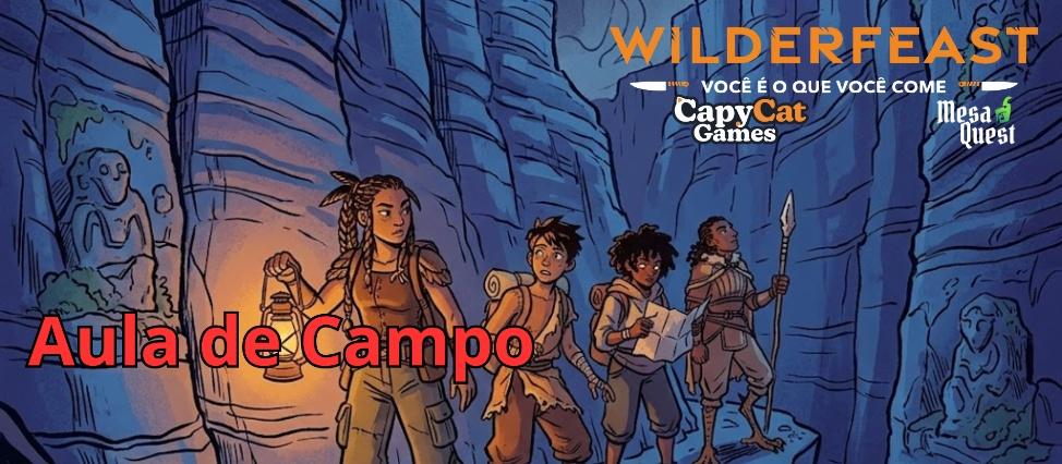 Banner da mesa de RPG: Aula de Campo