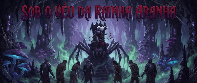 Banner da mesa de RPG: Sob o Véu da Rainha Aranha (2)