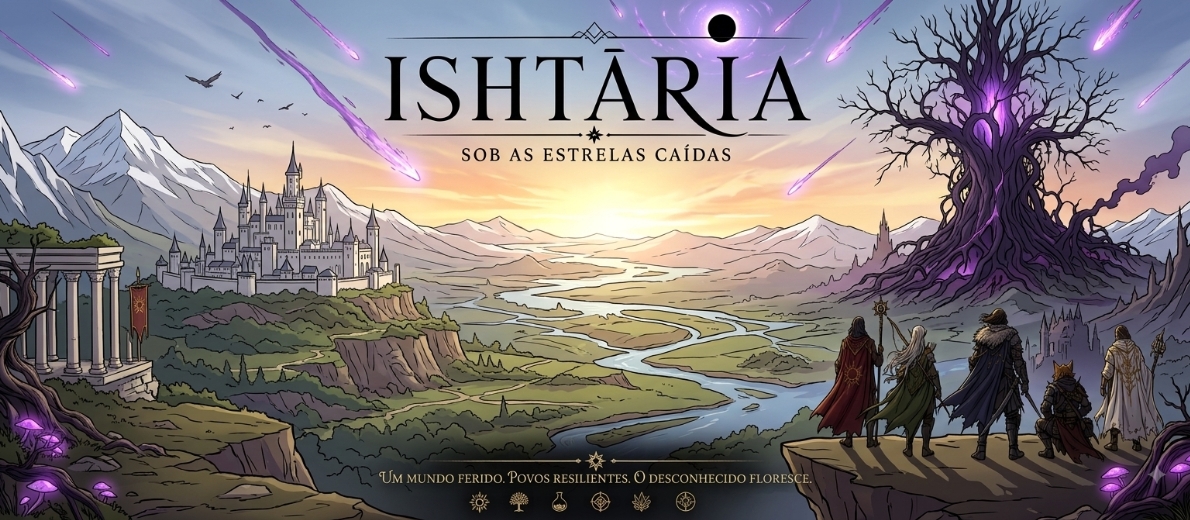 Ishtāria: Terra Distorcida | D&D 5e Nvl 1+ | Mundo e Classes Originais
