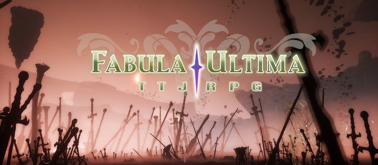Banner da mesa de RPG: Fabula Ultima - O Céu Rachado!