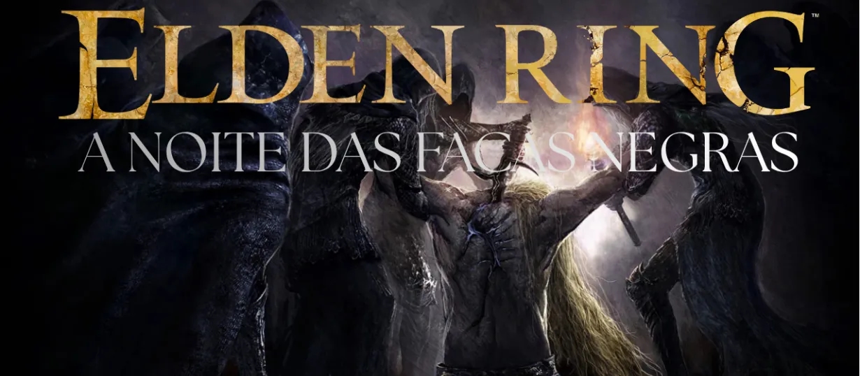 Banner da mesa de RPG: A Noite das Facas Negras - Uma aventura nas Terras Intermédias