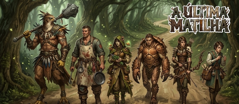 Banner da mesa de RPG: A Ultima Matilha