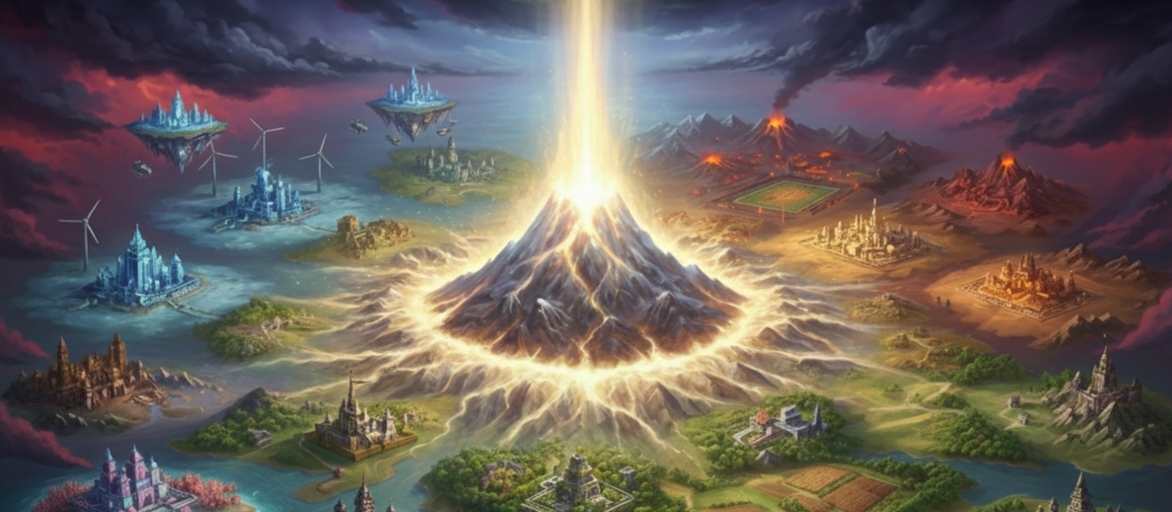 Banner da mesa de RPG: Os 12 Reinos