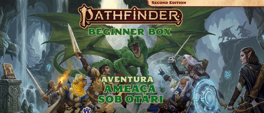 Banner da mesa de RPG: Ameaça sob Otari