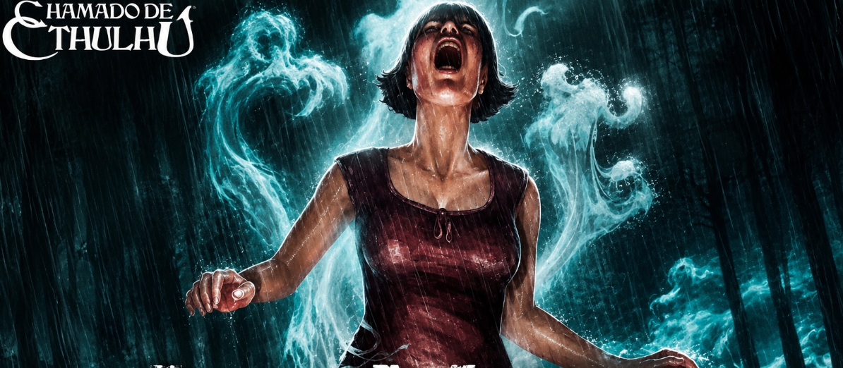 Banner da mesa de RPG: Chamado de Cthulhu - LUZ MORTA