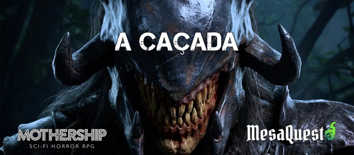 Banner da mesa de RPG: A CAÇADA