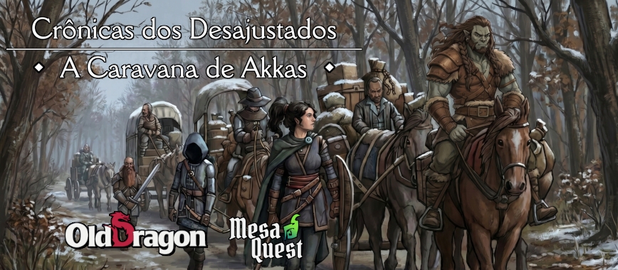 Banner da mesa de RPG: A Caravana de Akkas