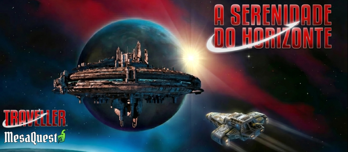 Banner da mesa de RPG: A Serenidade Do Horizonte
