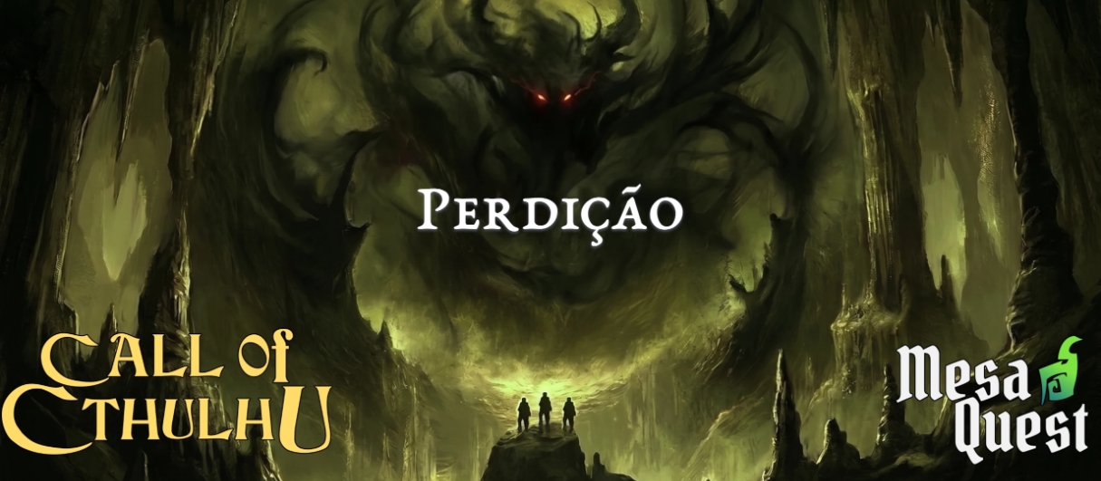 Banner da mesa de RPG: Perdição