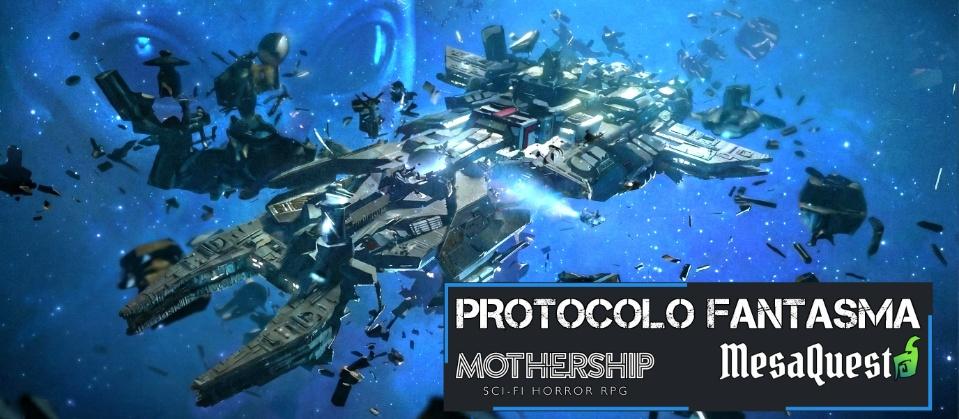 Banner da mesa de RPG: Protocolo Fantasma