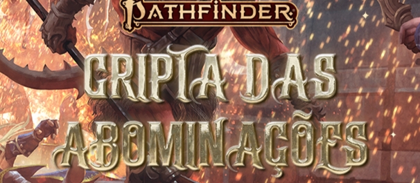 Banner da mesa de RPG: Cripta das Abominações