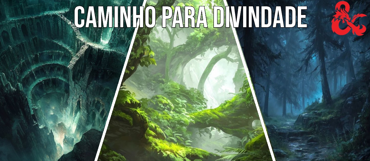 Banner da mesa de RPG: Caminho para Divindade (D&D 5.5e)