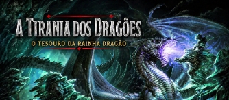 Banner da mesa de RPG: Tirania dos Dragões | O Tesouro da Rainha Dragão