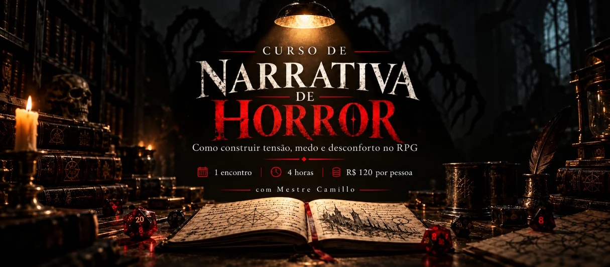 OFICINA — Narrativa de Horror: Tensão e Medo | Mestre Camillo