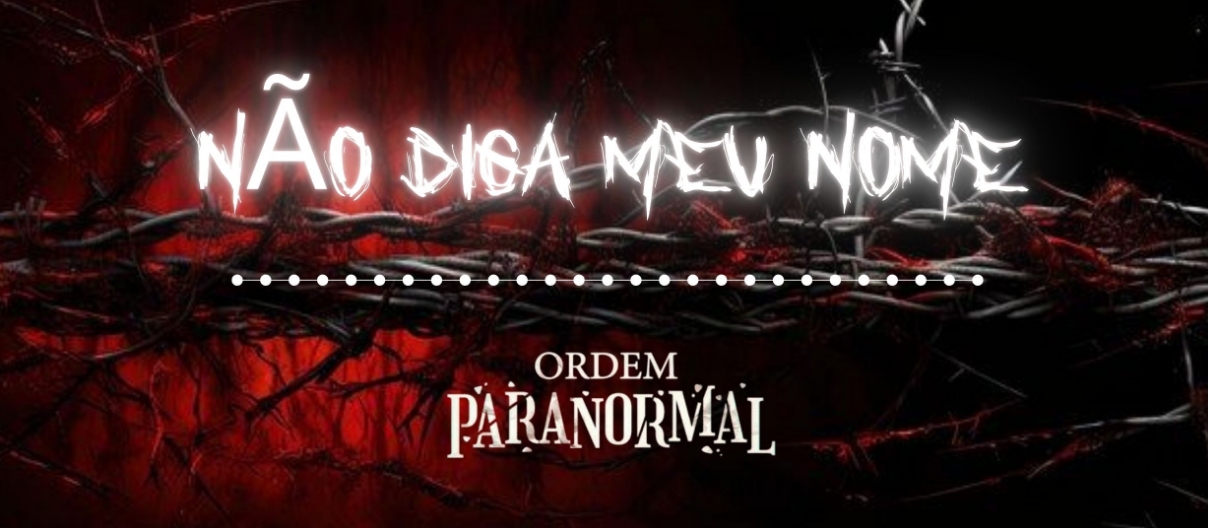 Banner da mesa de RPG: Não Diga Meu Nome