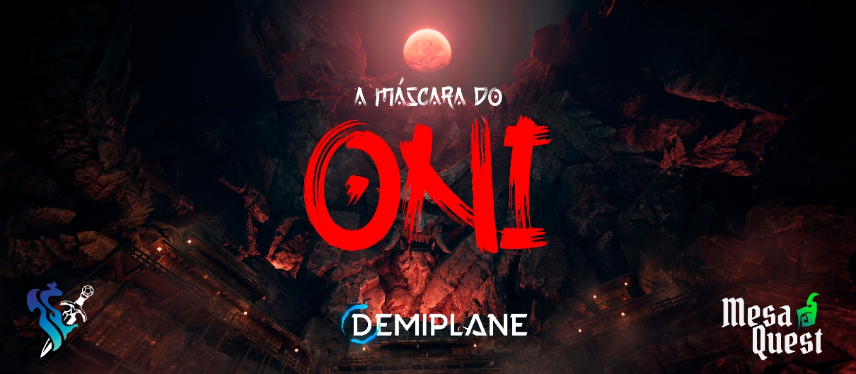 Banner da mesa de RPG: A Máscara do Oni
