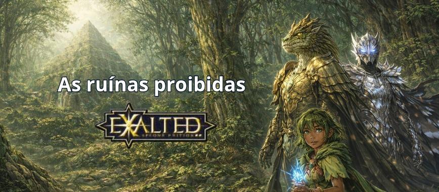 Banner da mesa de RPG: As Ruínas Proibidas