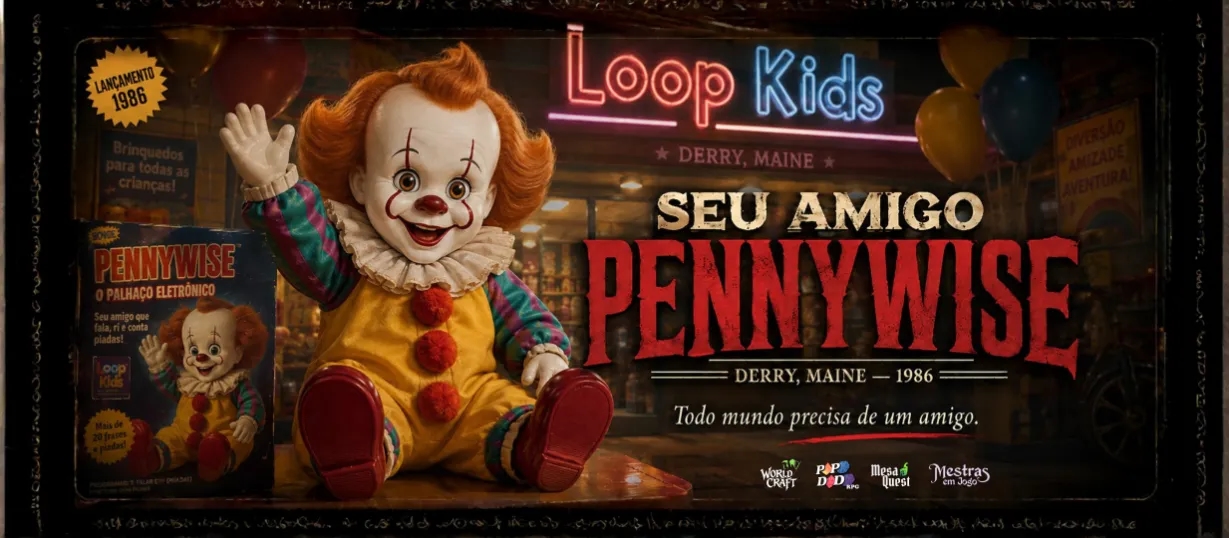 Banner da mesa de RPG: Seu Amigo Pennywise