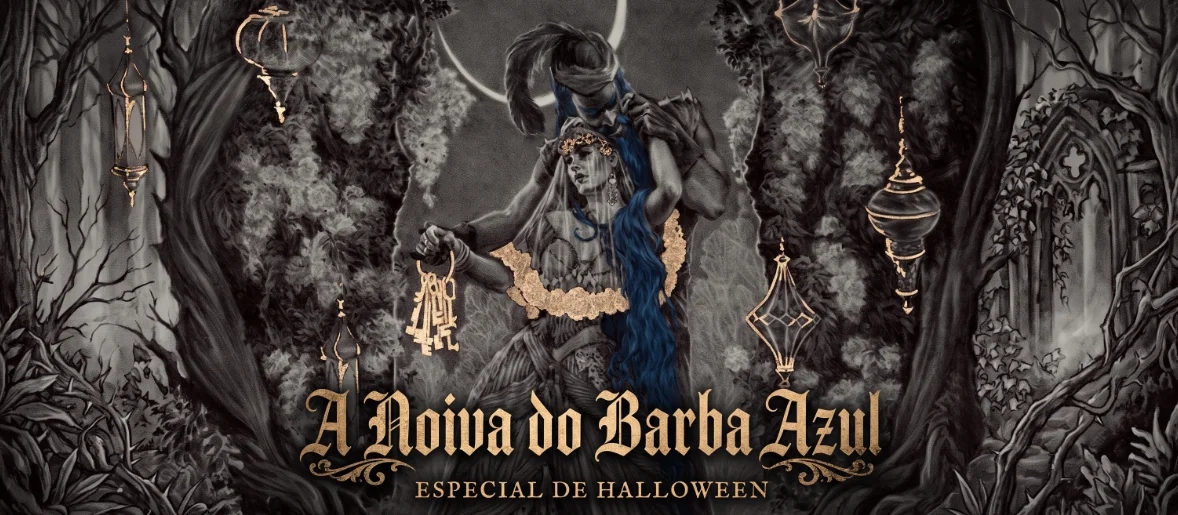 Banner da mesa de RPG: A Noiva do Barba Azul