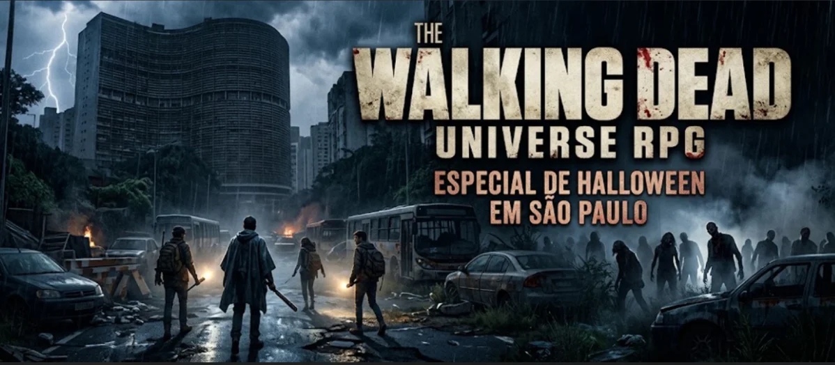 Banner da mesa de RPG: Sangue Sob a Garoa