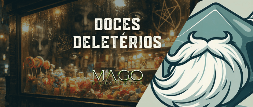 Banner da mesa de RPG: Doces Deletérios