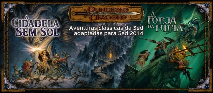 Banner da mesa de RPG: A Cidadela Sem Sol - Clássica da 3ed adaptada p/ 5ed