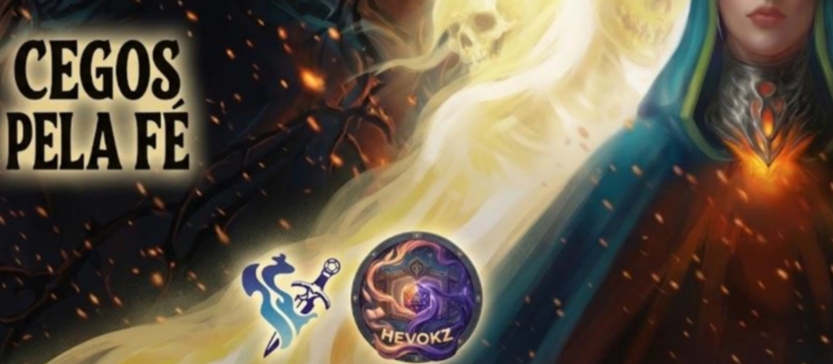 Banner da mesa de RPG: CEGOS PELA FÉ