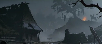 Banner da mesa de RPG: O Demônio do Poço