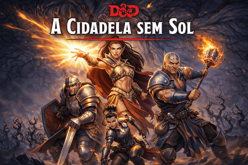 Banner da mesa de RPG: A cidadela Sem Sol - D&D 5e. 2014
