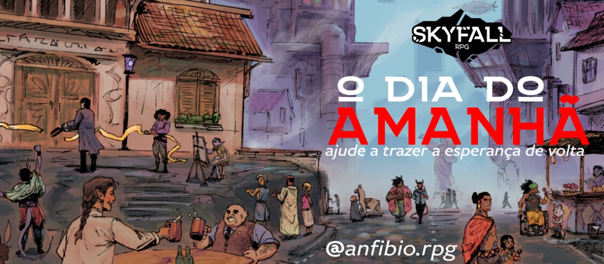 Banner da mesa de RPG: O Dia do Amanhã