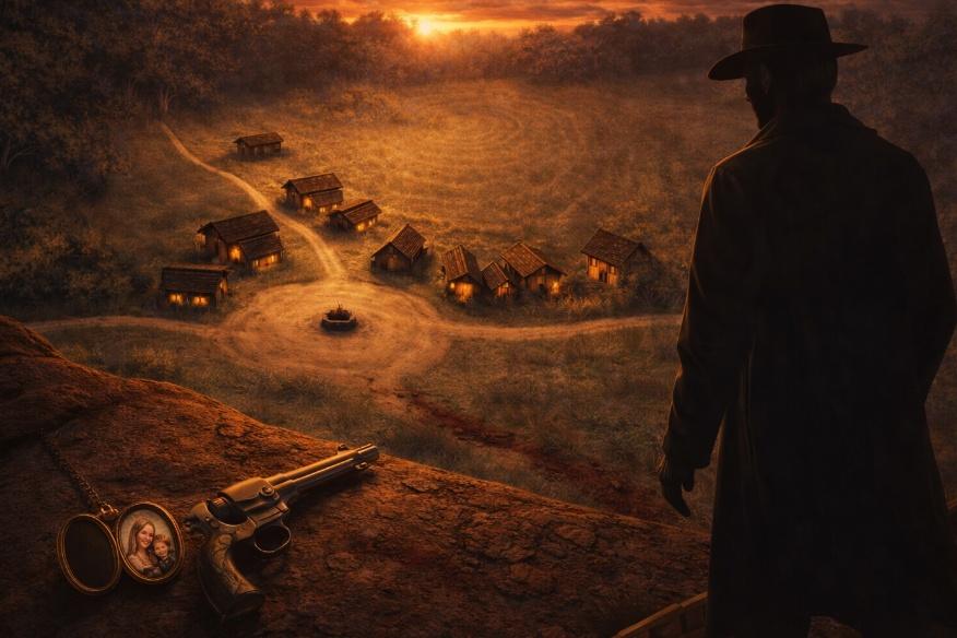 Banner da mesa de RPG: Sangue, Trem e Vingança!