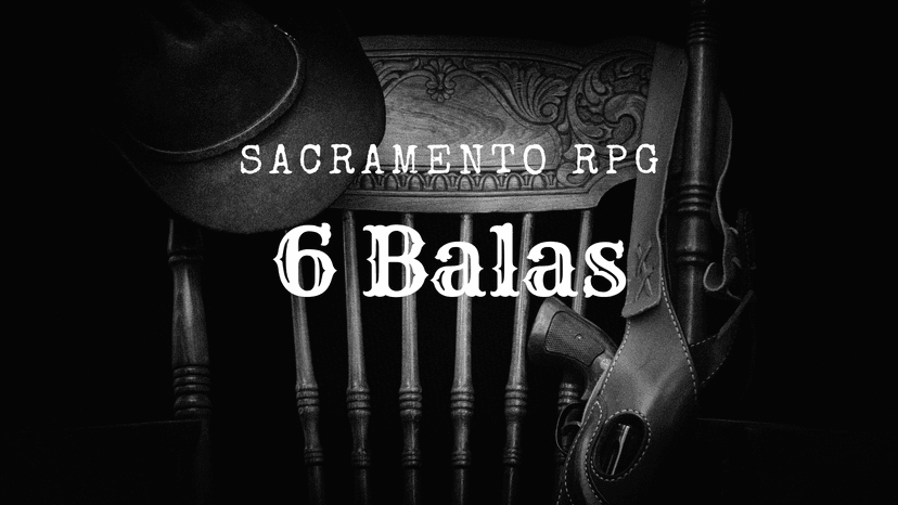 Banner da mesa de RPG: 6 Balas