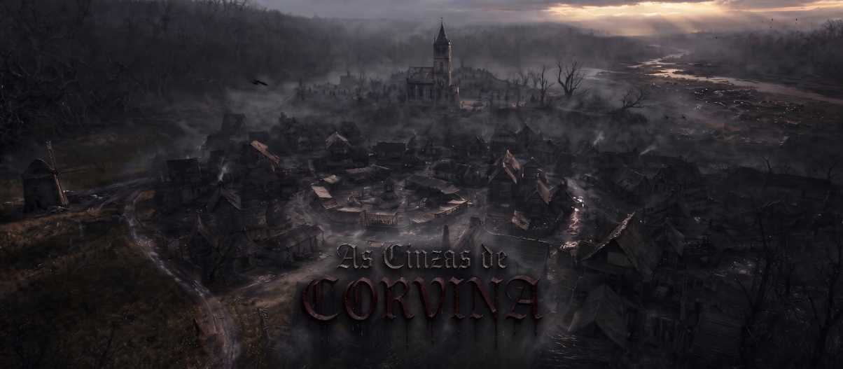 Banner da mesa de RPG: As Cinzas de Corvina
