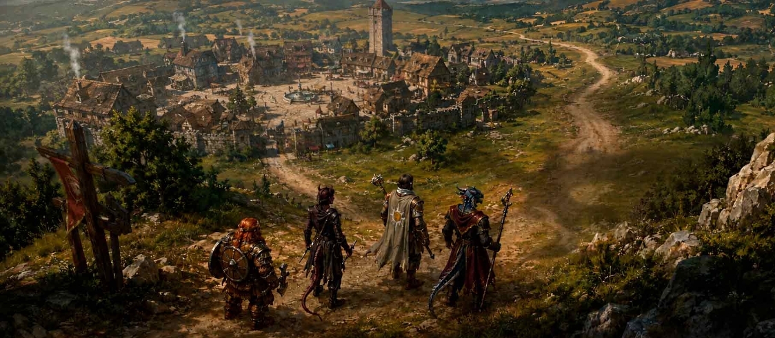 Banner da mesa de RPG: A sombra de Gürnakh