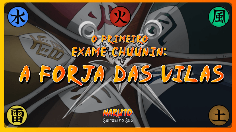Banner da mesa de RPG: O 1° Exame Chuunin: A Forja das Vilas