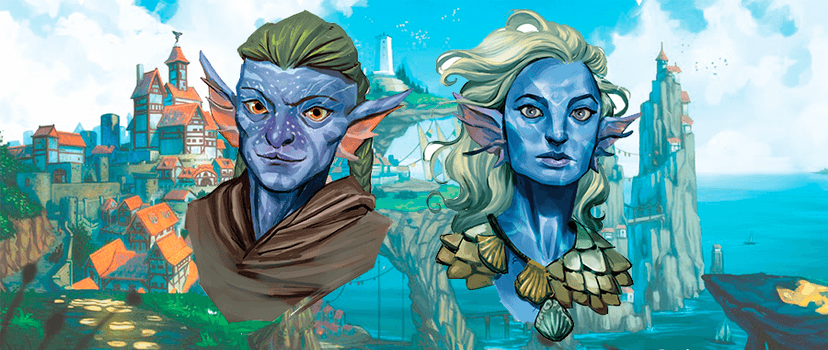 Banner da mesa de RPG: A Voz das Marés