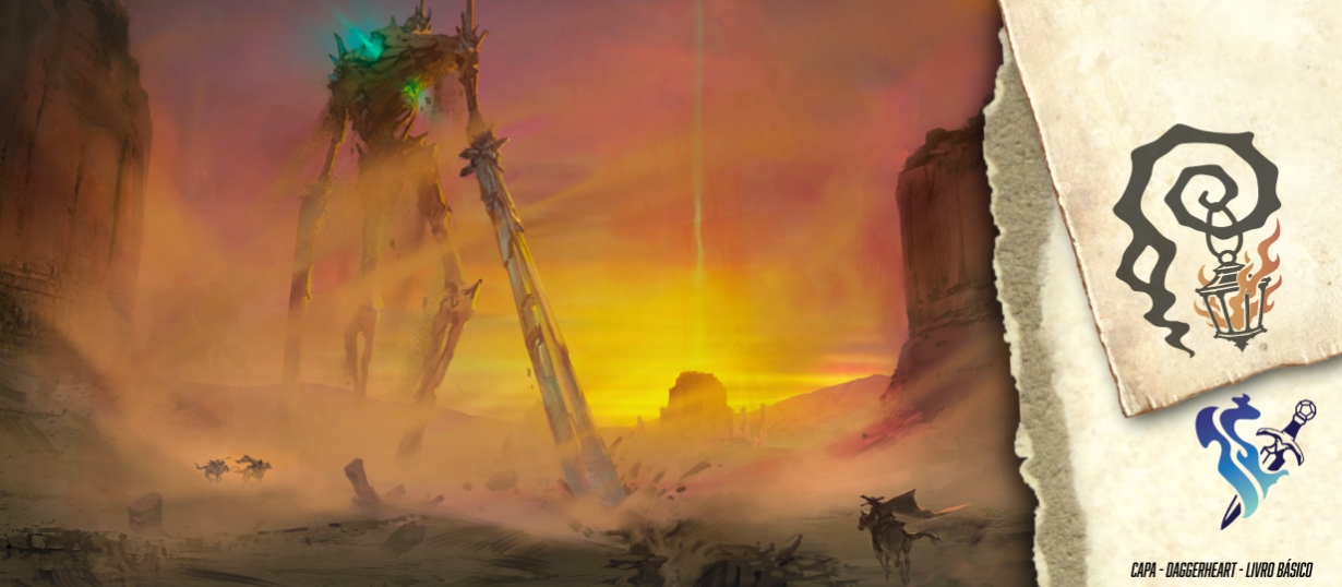 Banner da mesa de RPG: Colossus nas Terras Áridas : A Torre de Marfim