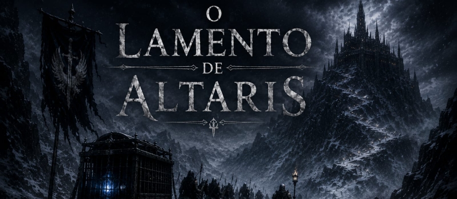Banner da mesa de RPG: O Lamento de Altaris
