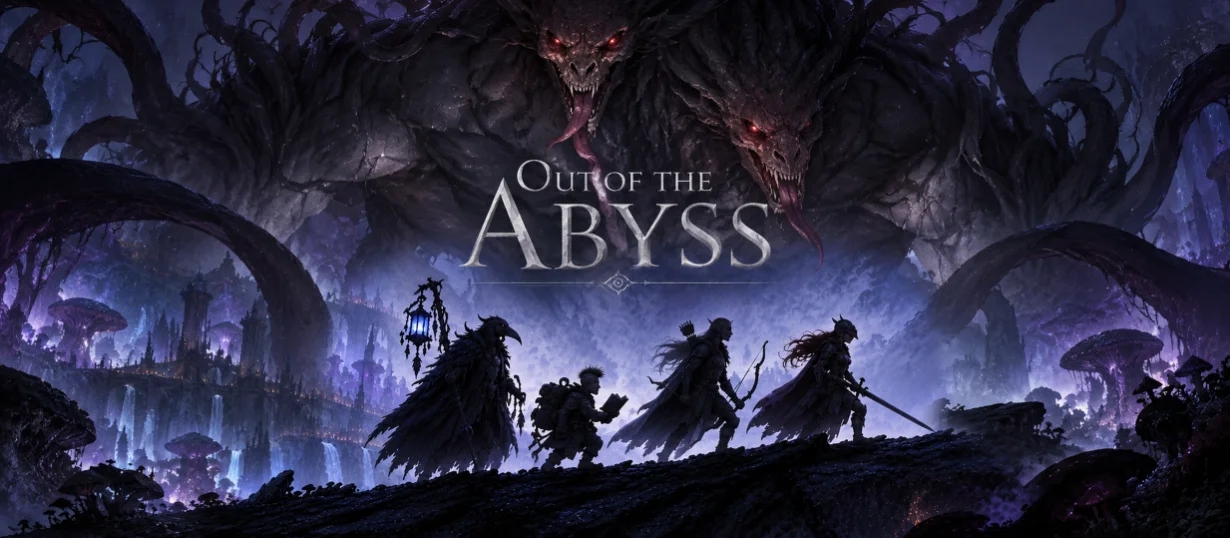 Banner da mesa de RPG: Out of the Abyss - Fora do Abismo