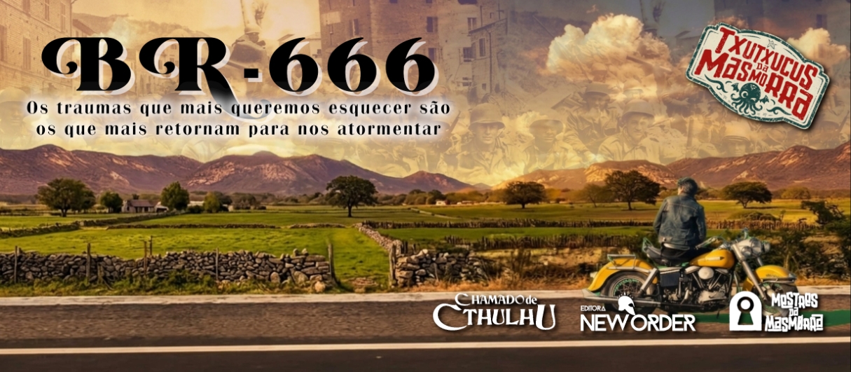 Banner da mesa de RPG: BR-666 (Chamado de Cthulhu)