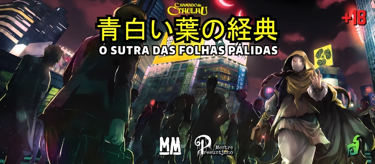 Banner da mesa de RPG: O Sutra das Folhas Pálidas