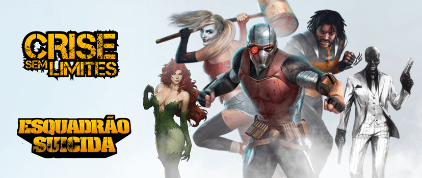 Banner da mesa de RPG: LIGA DA JUSTIÇA: CRISE SEM LIMITES - 2ª EDIÇÃO