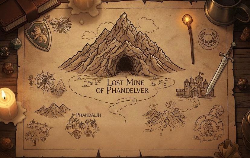 Banner da mesa de RPG: A Mina Perdida de Phandelver