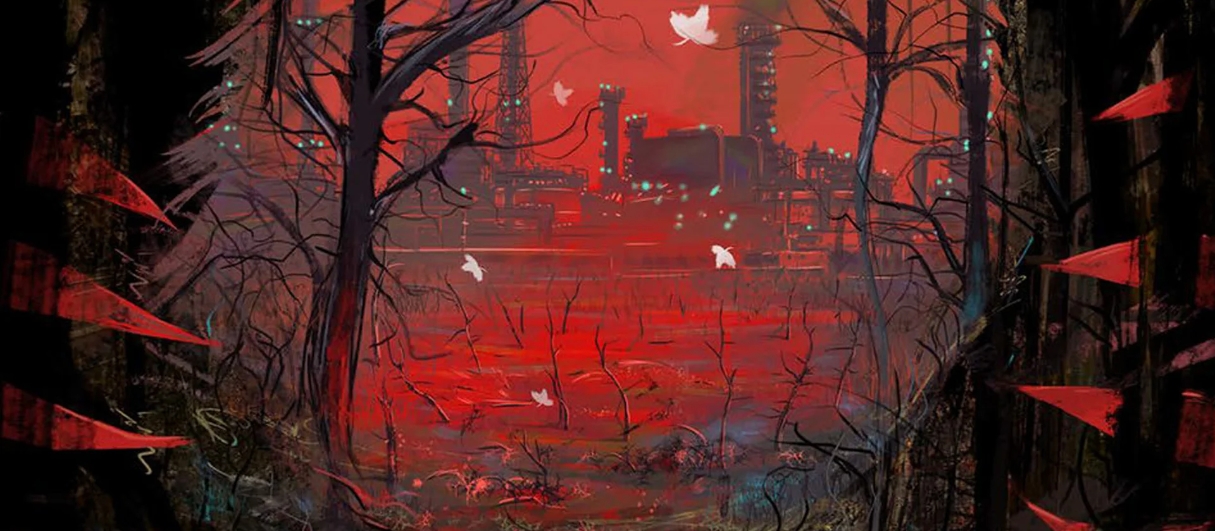 Banner da mesa de RPG: O rio que não podia sonhar