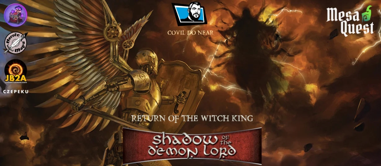 Banner da mesa de RPG: Return of the Witch King | Shadow of the Demon Lord