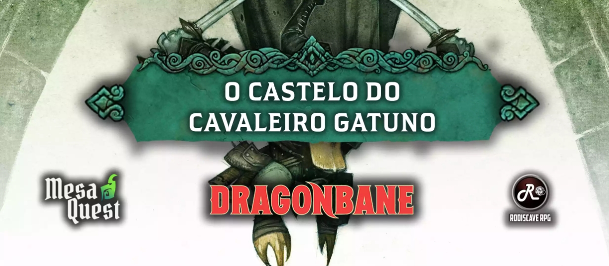Banner da mesa de RPG: O Castelo do Cavaleiro Gatuno