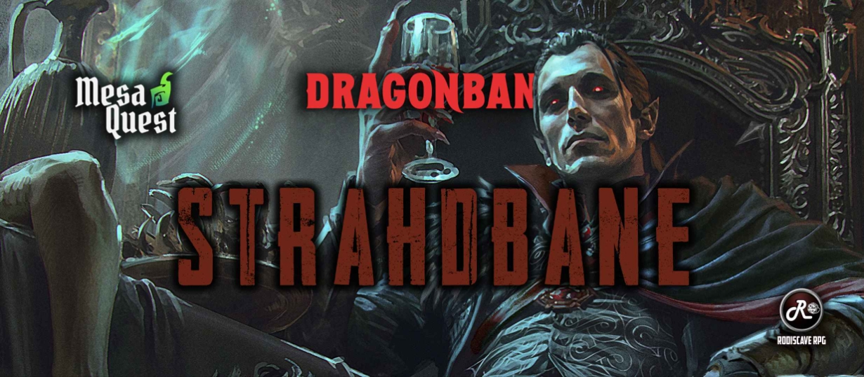Banner da mesa de RPG: Strahdbane - Curse of Strahd para Dragonbane