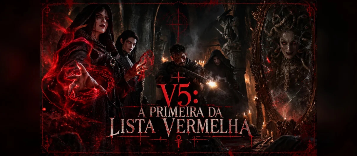 Banner da mesa de RPG: V5: A Primeira da Lista Vermelha