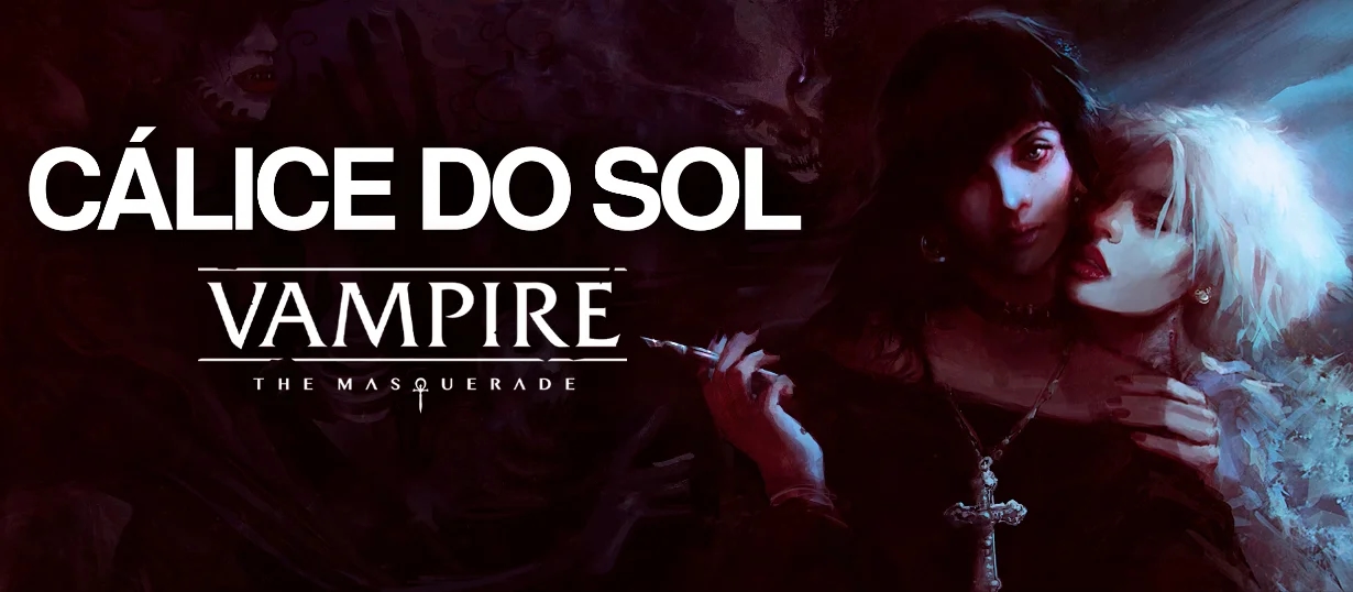 Banner da mesa de RPG: Cálice do Sol