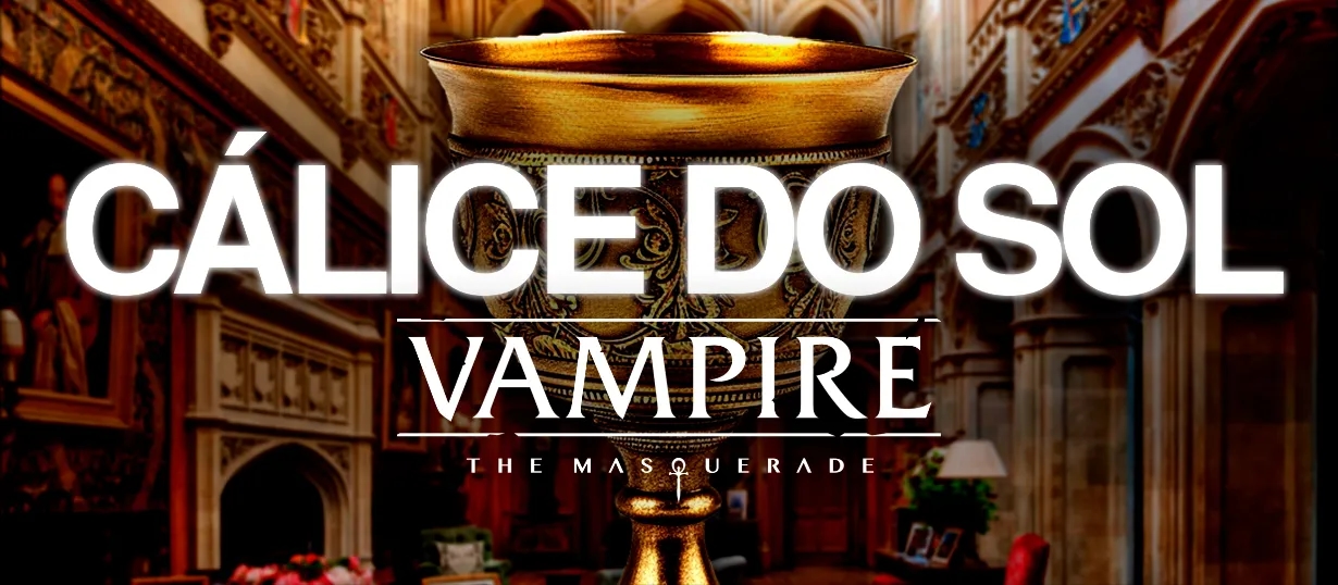 Banner da mesa de RPG: Cálice do Sol